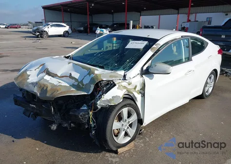 2013 Hyundai Elantra Gls from USA, damaged, VIN 5NPDH4AE7DH453018